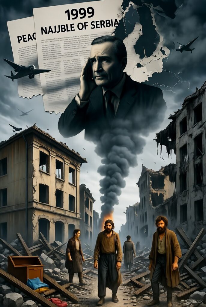 コソボ空爆（1999）

――NATOがセルビアを71日間爆撃。民間人1500人死亡。